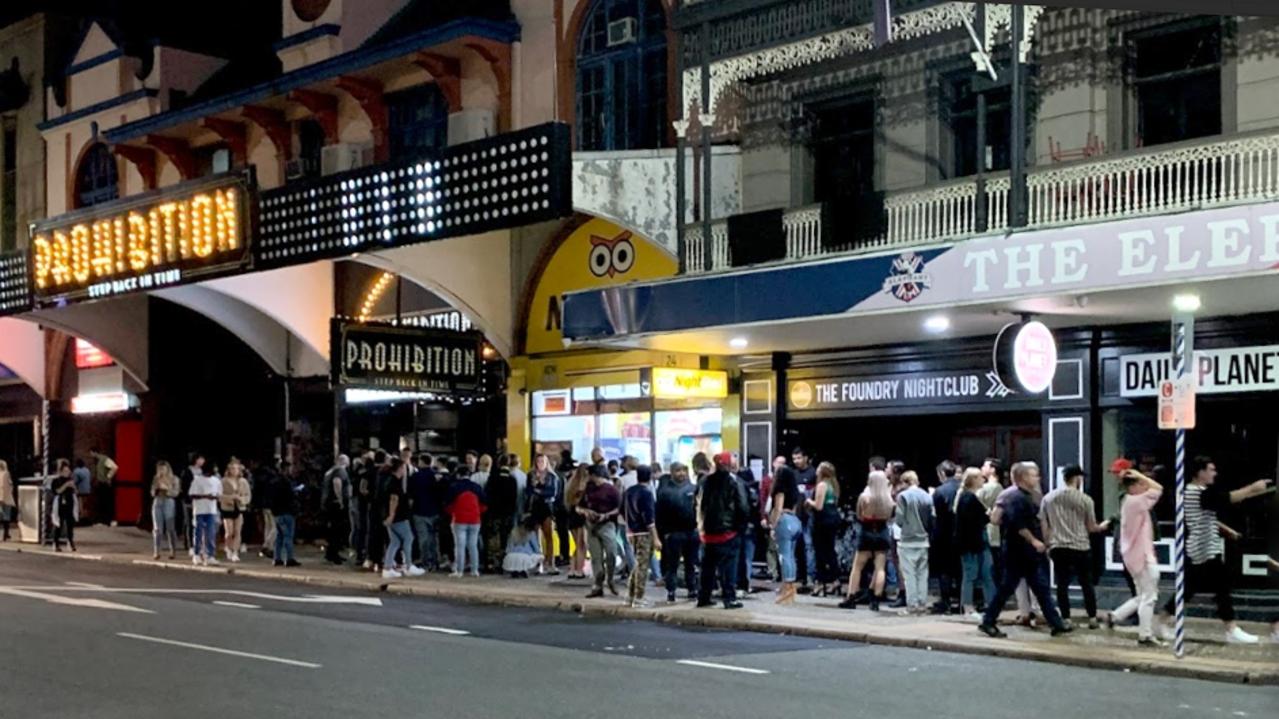 Some venues did not appear to abide by social distancing rules. Picture: John Gass/Courier Mail