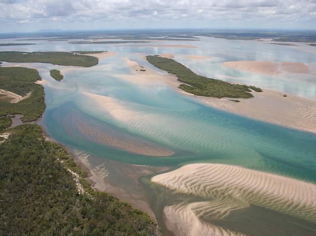 The Great Sandy Strait, part of the Fraser Coast's wetlands. Photo: Contributed