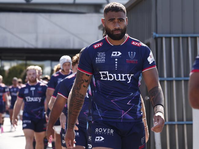 Former Melbourne Rebels lock Lukhan Salakaia-Loto has been named in Queensland’s 2025 squad. Picture: Daniel Pockett/Getty Images