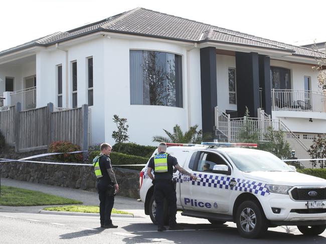 Scene of a drive by shooting in Craigieburn where bullet holes can be seen in the windows of a house.. Thursday, September 14, 2023. Picture: David Crosling