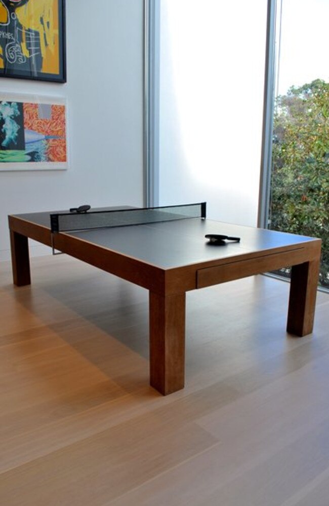 Ping pong table.