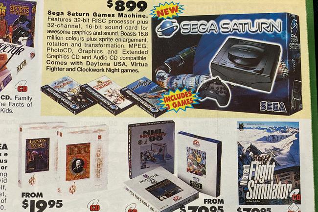 Would you pay $899 for the Sega Saturn, one of the most infamous flops in video game history? Advertisements in the Gold Coast Bulletin, August 1995. Gold Coast History.