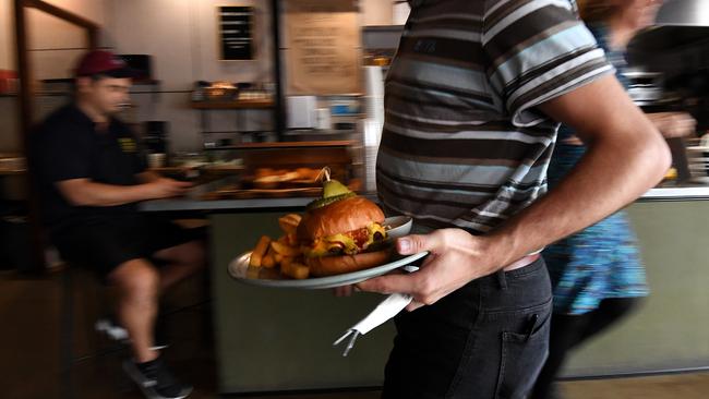 Wages growth accelerated to a 15-year high of 4.2 per cent through 2023, just outpacing inflation of 4.1 per cent. Picture: AAP Image/Dan Peled