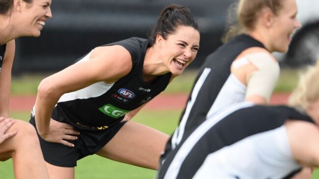 Layton's pre-season with the Pies is tracking well. (Pic: @CollingwoodFCW)