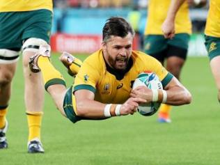 Adam Ashley-Cooper scores his 39th try for Australia.