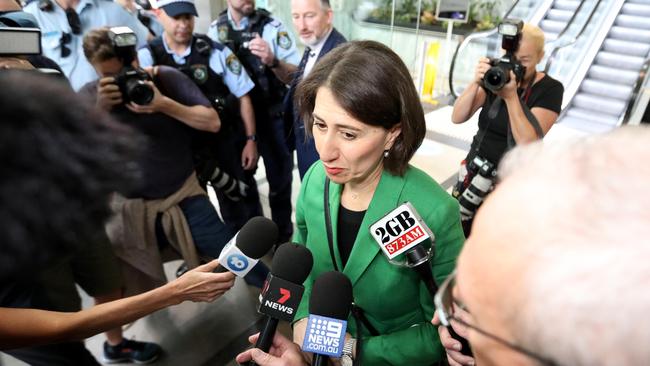 Former NSW premier Gladys Berejiklian gave evidence on Friday. Picture: NCA NewsWire / Damian Shaw