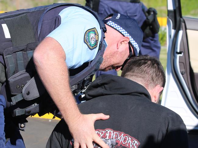 Ballina arrest during massive police raids across three states.