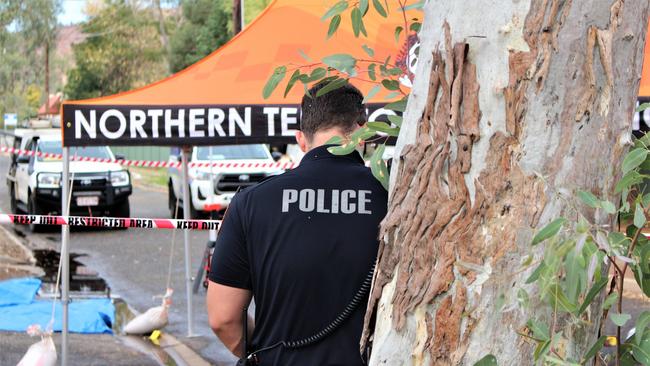 The additional 40 police officers sent to Alice Springs as part of Operation Drina are expected to remain there until at least early February. Picture: Jason Walls