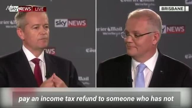 Morrison vs Shorten in election debate