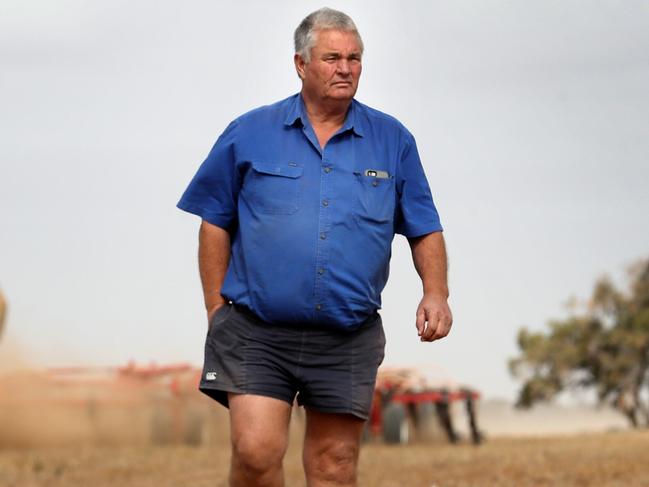 26/04/2019 Crop farmer Craig Henderson who is sowing oats on his property at Berriwillock in Victoria.Picture: David Geraghty / The Australian.