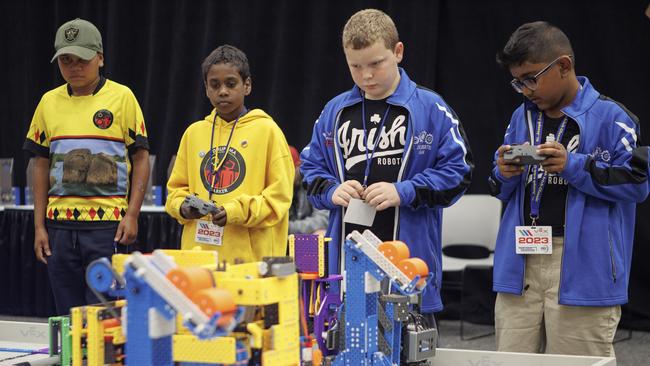 The Dhupuma Barker School Djirikitj Firebirds placed 40 in their division of 80 schools at the 2023 VEX Robotics World Championships in Texas.