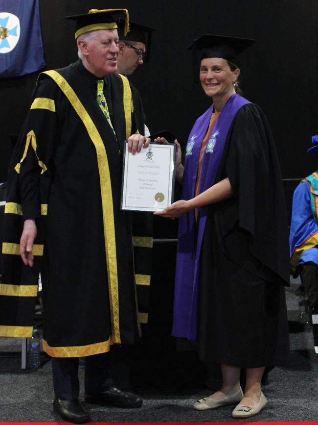 Evelyn Ellis graduated with a Master of Teaching (Primary) with Distinction at the CQUniversity graduation ceremony in Bundaberg on December 14, 2023.