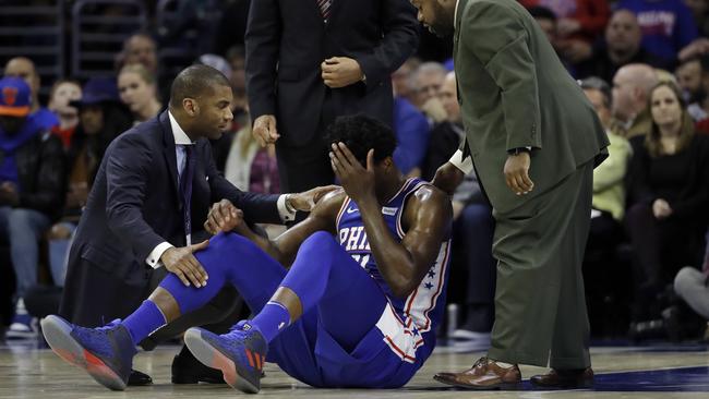 NBA 2018: Joel Embiid Injury Philadelphia 76ers In Trouble | News.com ...