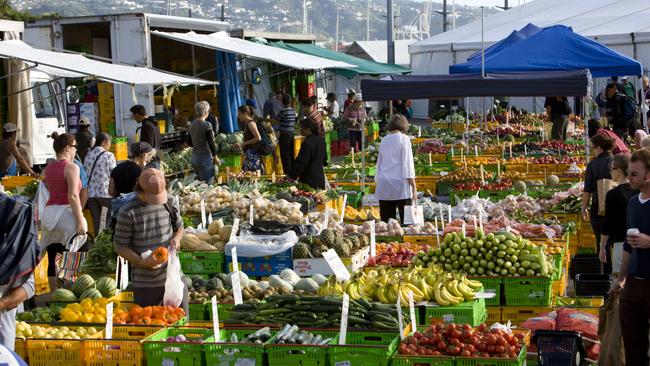 Wellington's Sunday Harbourside Market. Picture: Neil Price