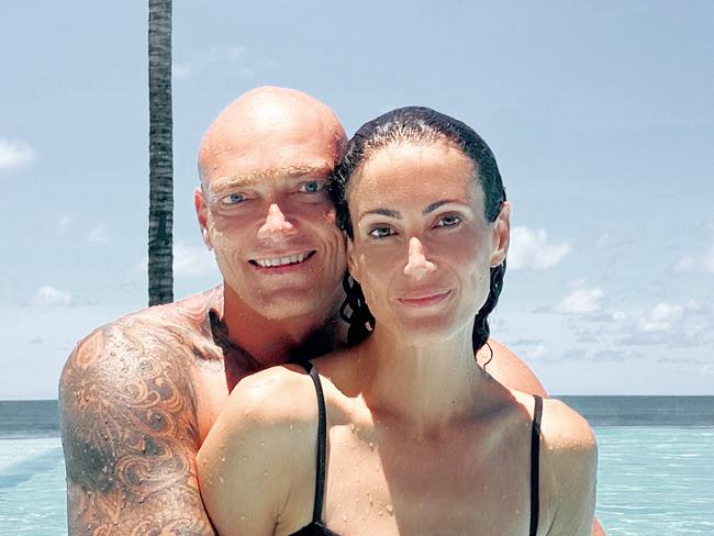 Michael Klim with partner Michelle Owen.
