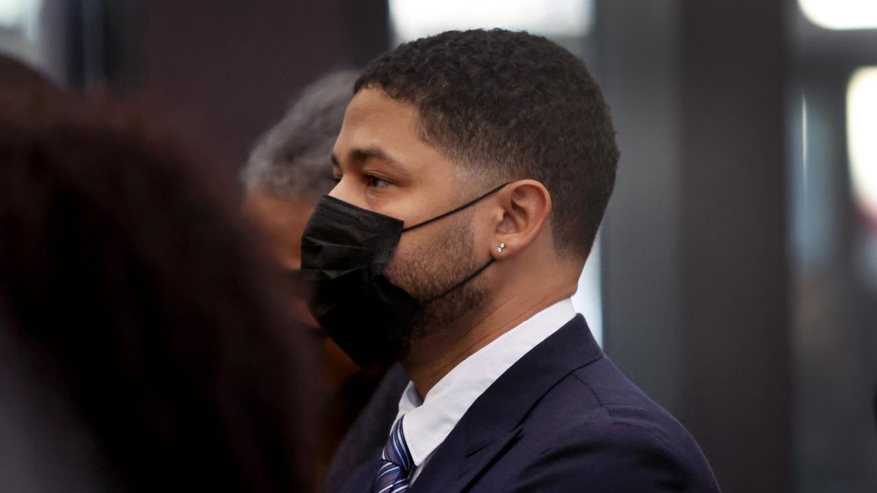 Jussie Smollett has been convicted of staging a hate crime, nearly three years after he claimed two men violently attacked him. Picture: Scott Olson/Getty Images