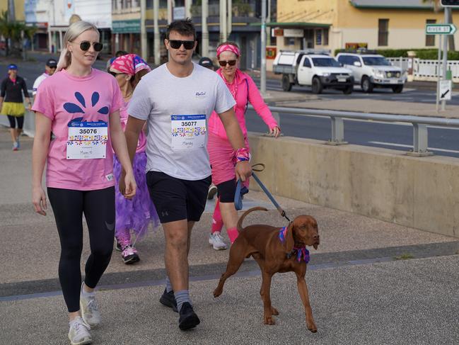 The pink-inspired Mackay Mother's Day Classic fun run 2021 raising money for breast cancer research. Heidi Petith