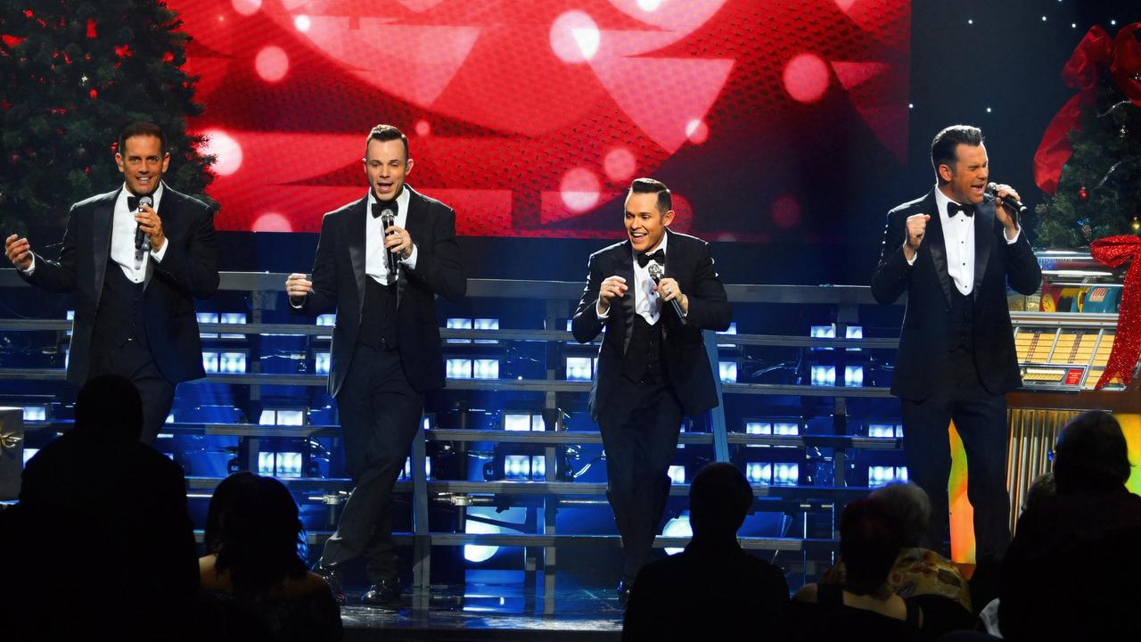 Human Nature do a Christmas concert at The Star in Sydney in 2018.