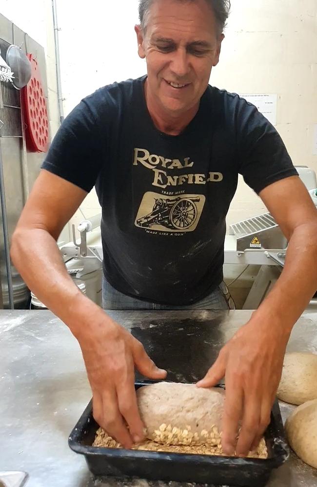 Larsen freshly bakes his pastry and dough to deliver the best possible product.