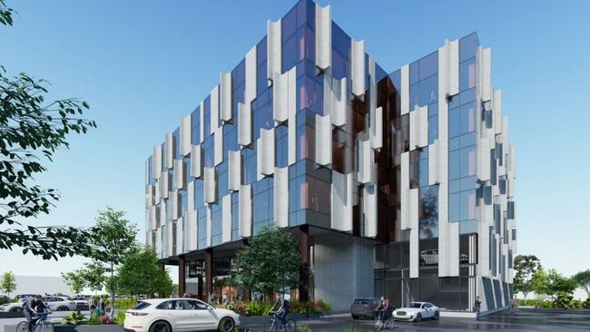 Artist's impression of the proposed Corio Village office block