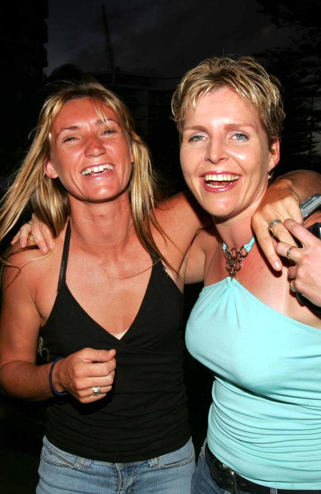 Cheree Ward and Heather Crawford celebrate New Year’s Eve in 2004.