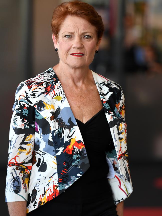 Pauline Hanson has backed the government on enterprise agreements. Picture: AAP