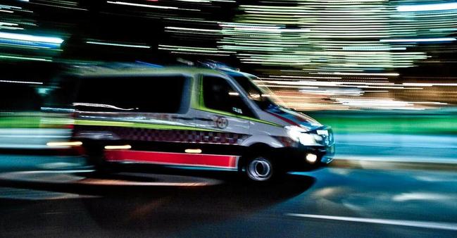 A man was rushed to hospital for treatment after suffering stab wounds to the abdomen at Nambour last night. Picture: Matthew Deans