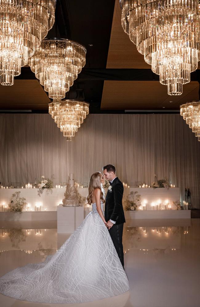 Penelope and Lorenzo married at The Greek Orthodox Church, West End. Picture: Evernew Studios