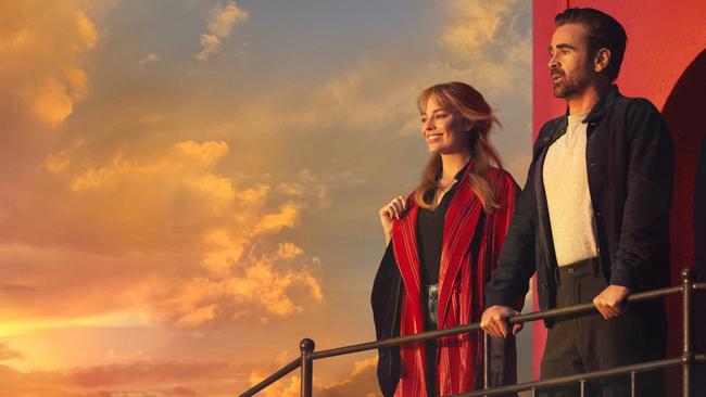 Margot Robbie and Colin Farrell in first look images from their film, A Big Bold Beautiful Journey. Picture: Supplied