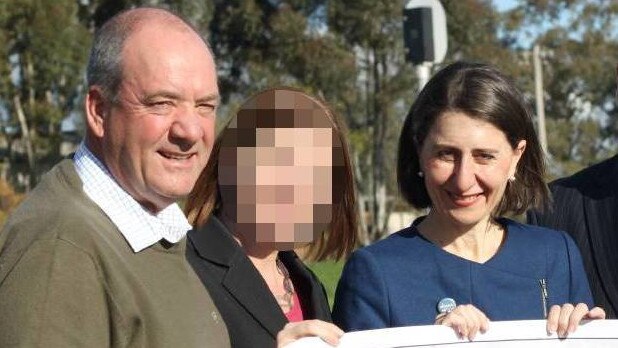 Former MP Daryl Maguire and NSW Premier Gladys Berejiklian in Wagga Wagga in 2017.