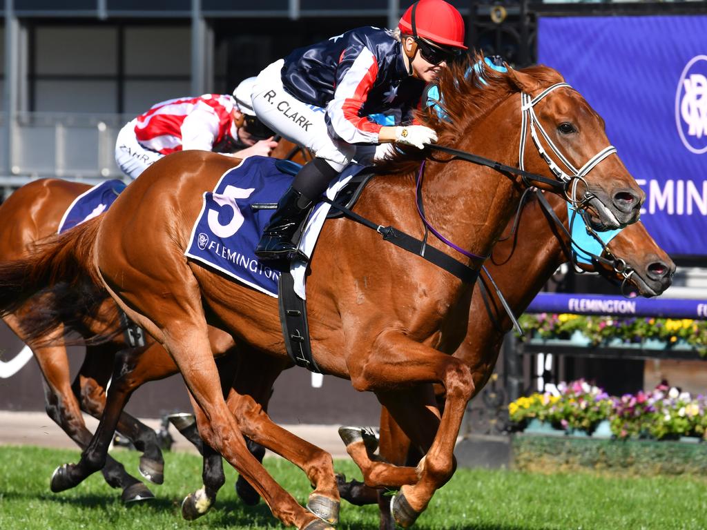 Raquel Clark and Dalasan combine to take out the Danehill Stakes.