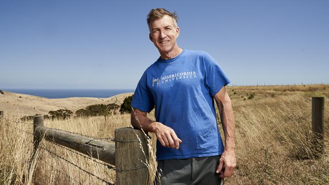 Tim Jarvis from The Forktree Project at his Carrickalinga property. Picture: Matt Loxton