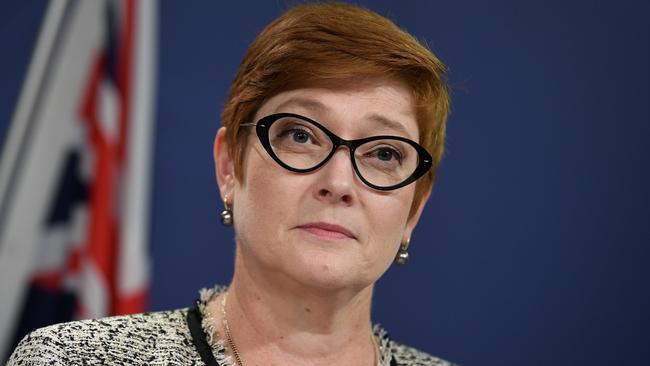 Australian Foreign Minister Marise Payne says Australia will participate in Trump’s probe if it is asked. Picture: Joel Carrett/AAP