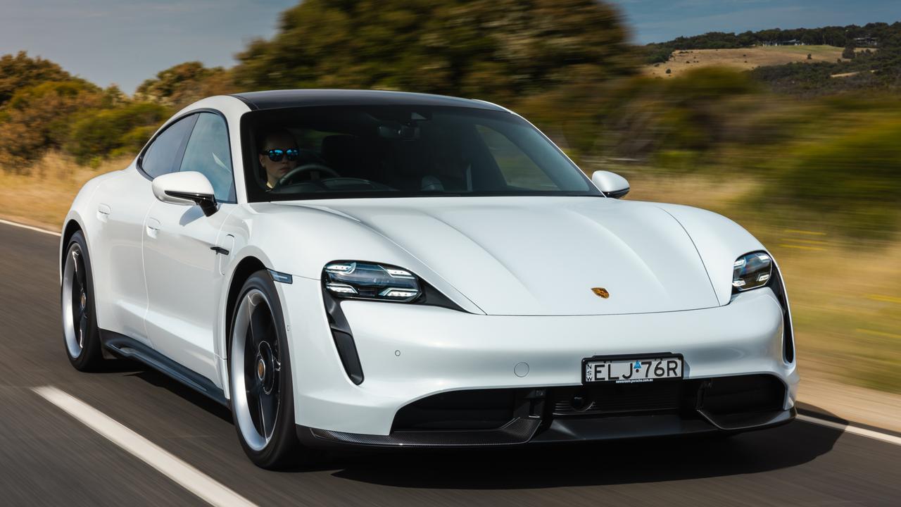 The Porsche Taycan launched in Australia this year.