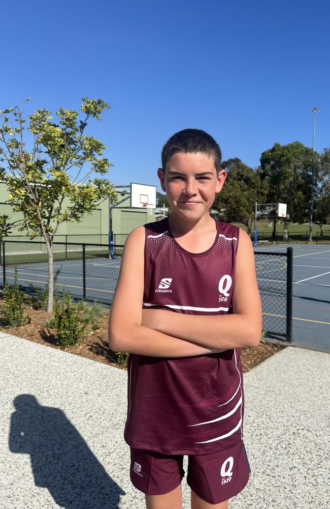 QLD School Sport Netball Under-15 boys. Pictured: Braith Stower