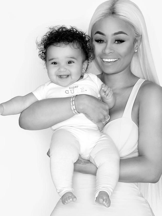 Looking like she stole a stranger's a baby, Blac Chyna poses with her gorgeous daughter Dream... Picture: Blac Chyna / Instagram