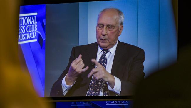 Paul Keating’s speech was tough-minded and direct – as would be expected. Picture: NCA NewsWire / Martin Ollman