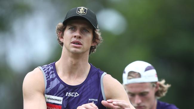 Nathan Fyfe will miss Saturday’s western derby due to concussion. Picture: Chris Hyde/Getty Images. 