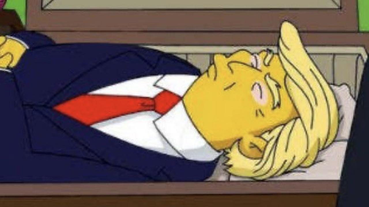 Truth behind viral Trump Simpsons photo