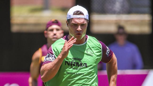 Recruit Brodie Croft arrived for his first day of training at Red Hill. Picture: Glenn Hunt