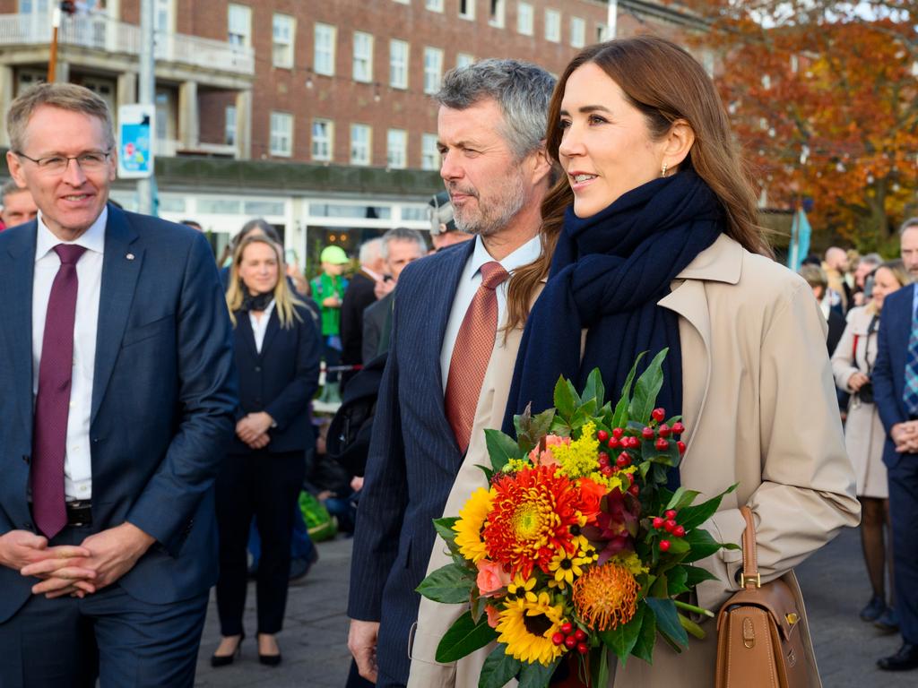 Minister President of Schleswig-Holstein Daniel Guenther with King Frederik and Queen Mary. Picture: Getty Images