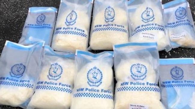 Police conducted two raids to uncover the large quantity of drugs. Picture: NSW Police