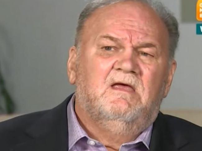 Thomas Markle can’t stop speaking about his famous daughter. Picture: ITV