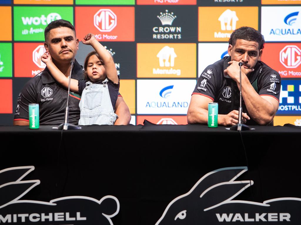 Latrell Mitchell and Cody Walker want that elusive premiership. Picture: Julian Andrews