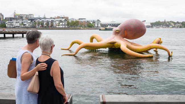 Lisa Reihana’s installation Te Wheke – a – Muturangi: The Adversary, at the Sydney Festival. Picture: Wendell Teodoro