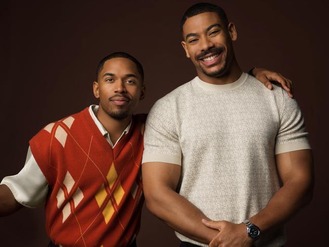 Kelvin Harrison Jr. and Aaron Pierre. who voice Taka and Mufasa in the Lion King prequel. Picture: Frank Ishman