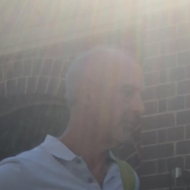 Andrew Peter Kelly, 63, of Balgowlah, outside Manly Local Court on Friday where he faced charges of filming intimate images of women in his house. Picture: Jim O'Rourke