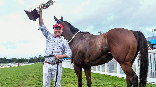 John Manzelmann was a shock winner of the Cairns Cup with The Driller last month. Picture: Vilimone Baleilevuka