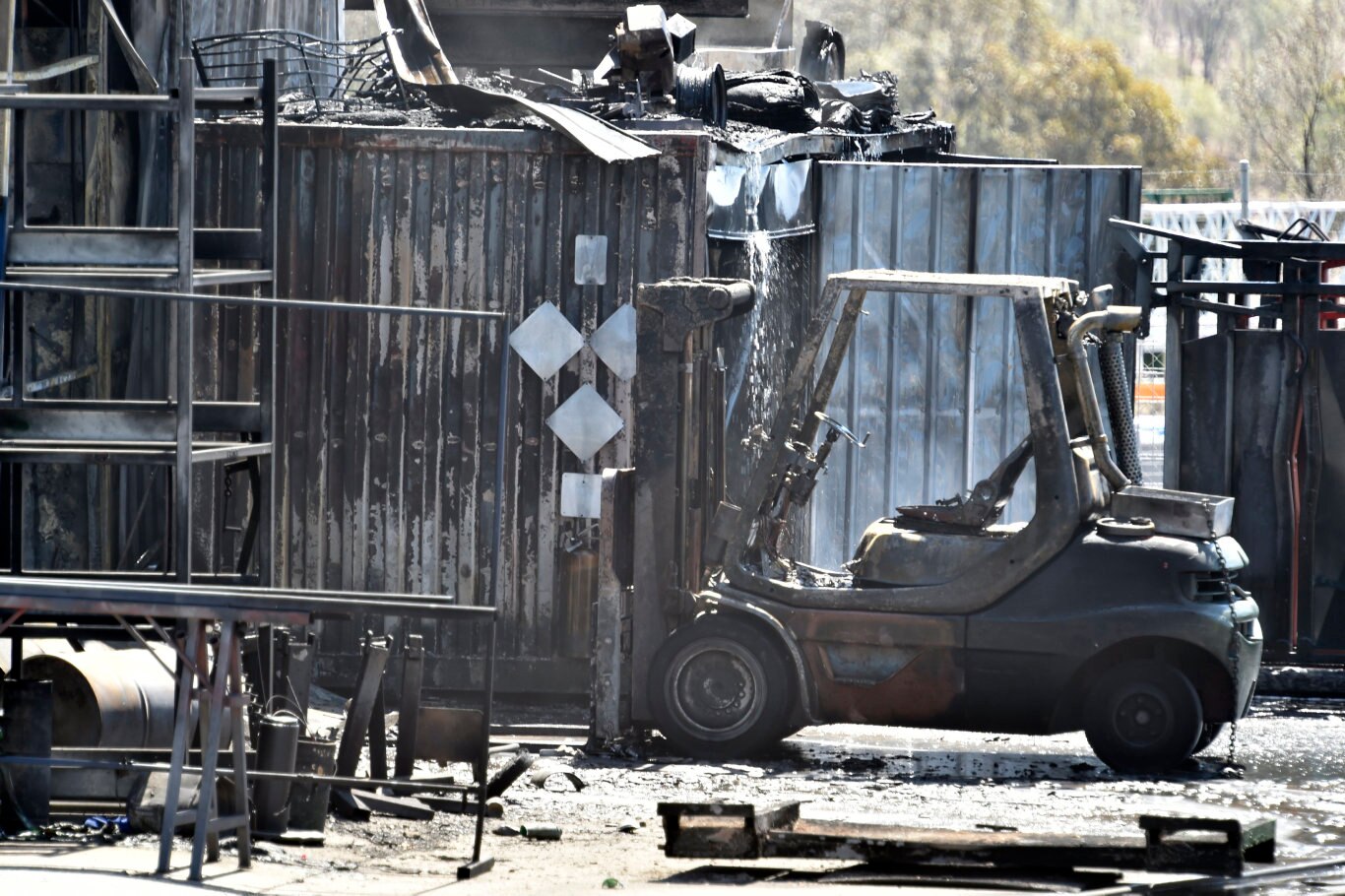 Fire at Leicht's Welding Industries in Goombungee.Leicht's Country Industries Australia November 2019 Picture: Bev Lacey