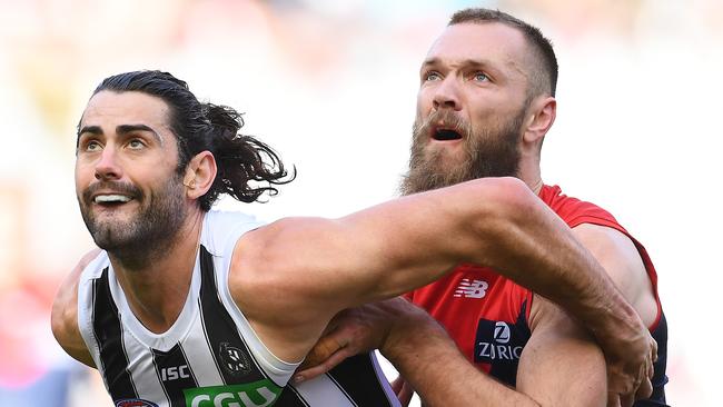 Brodie Grundy and Max Gawn are both in the top 10. Picture: Getty Images